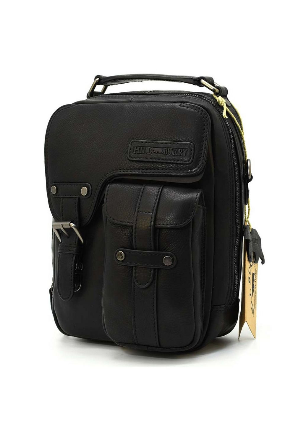 Мужская кожаная сумка через плечо 21х27х10 см HILL BURRY (315869372)
