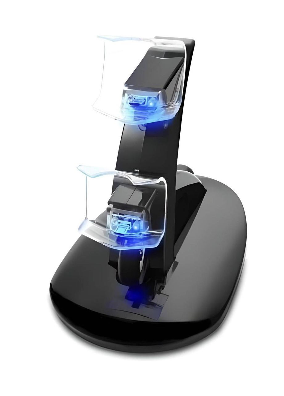 Подвійна зарядна станція Dual USB Charging Stand для геймпадів PlayStation (PS4 / PS4 Slim / PS4 Pro) No Brand (330778989)