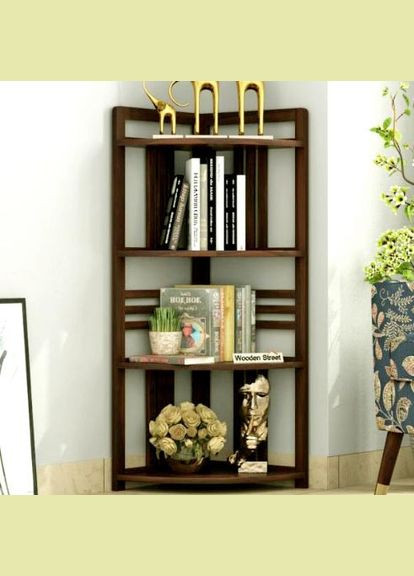 Стелаж кутовий з дерева Мотерон капучино (УСП-002409) No Brand (327867427)