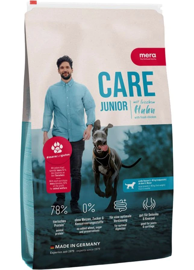 Сухой корм для подростающих собак Care Junior Chicken с курицей 10 кг (4025877624452) Mera (387576898)
