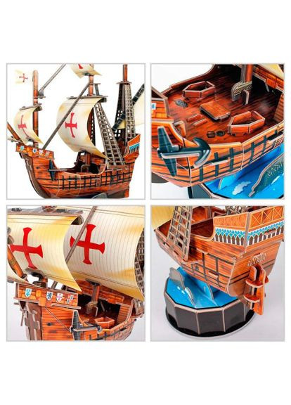 Пазл Cubic Fun Трехмерная головоломка-конструктор Санта Мария (T4031h) CubicFun Тривимірна головоломка-конструктор Санта Марія (366157836)