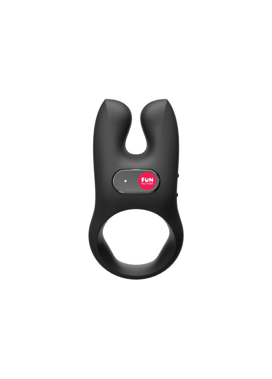 Ерекційне віброкільце з подвійною стимуляцією клітора NŌS black, 2 мотори Fun Factory (369948319)