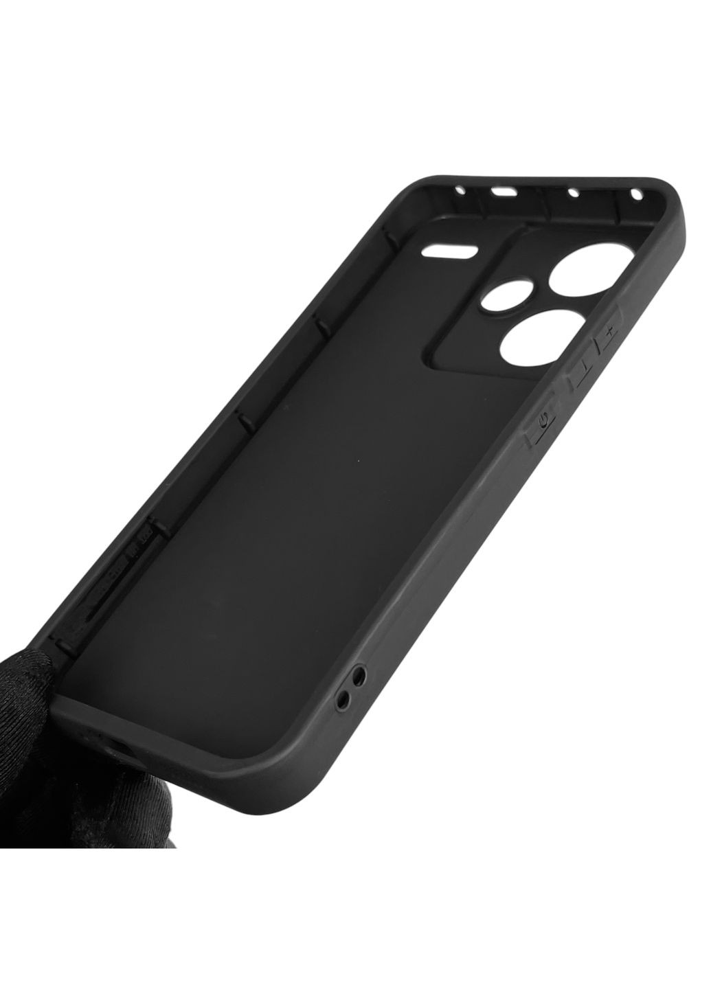 Чехол силиконовый Soft Touch с 3D принтом Майнкрафт для Redmi Note 13 Pro Plus 5G черный (Полная защита камеры) Xiaomi (373424969)