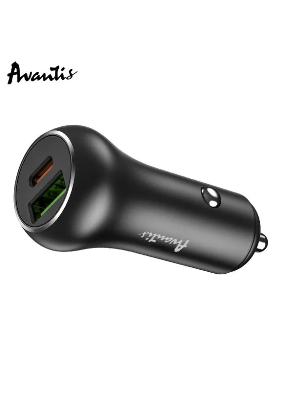 Автомобільний зарядний пристрій A918PD Resolute ( QC3.0/PD20W/38W) Avantis (402250759)