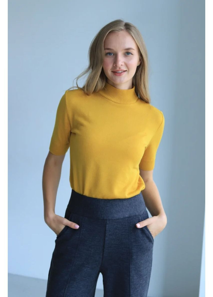 Жовтий демісезонний джемпер, колір жовтий Nita