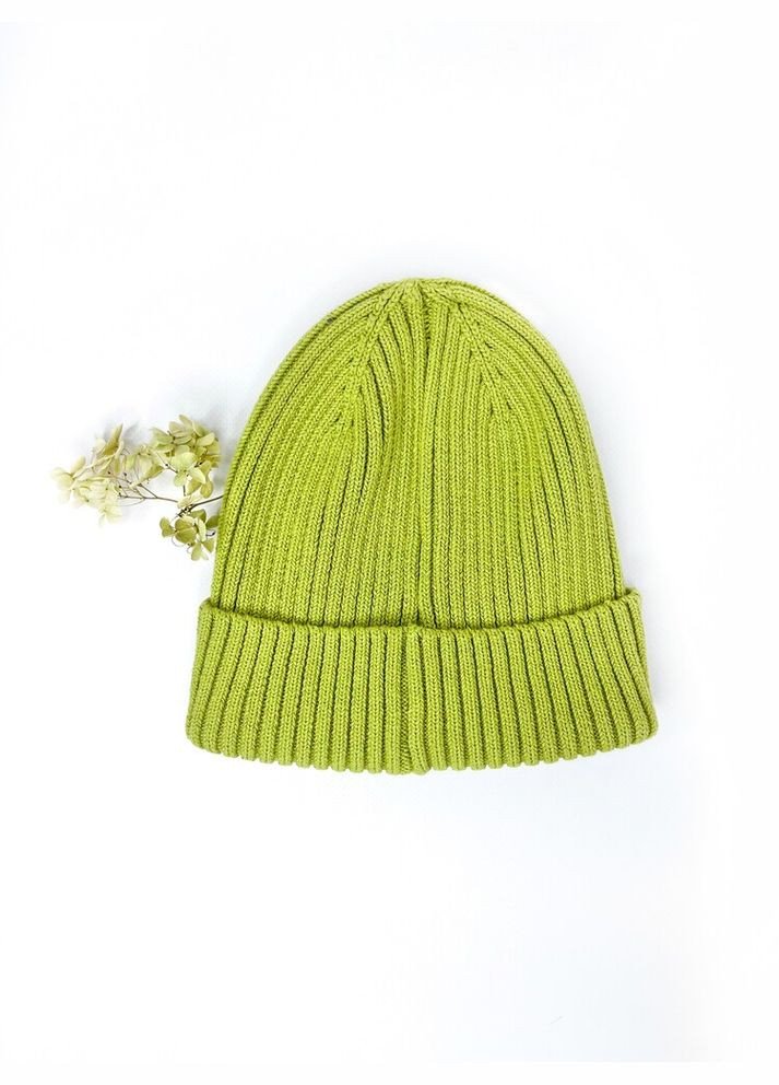Демисезонная шапка 50-52 см салатовый артикул Л1056 H&M (317777835)