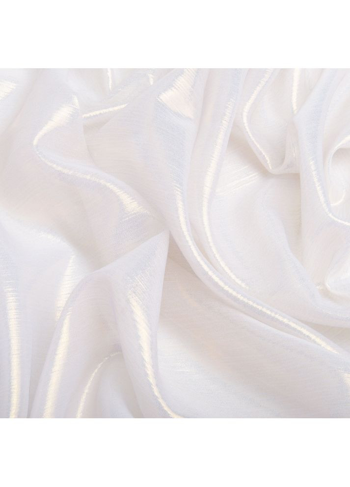 Тканина шифон стрейч із напиленням Cold 55 г/м2 150 см для суконь, блуз, декору та аксесуарів біла IDEIA (357226921)