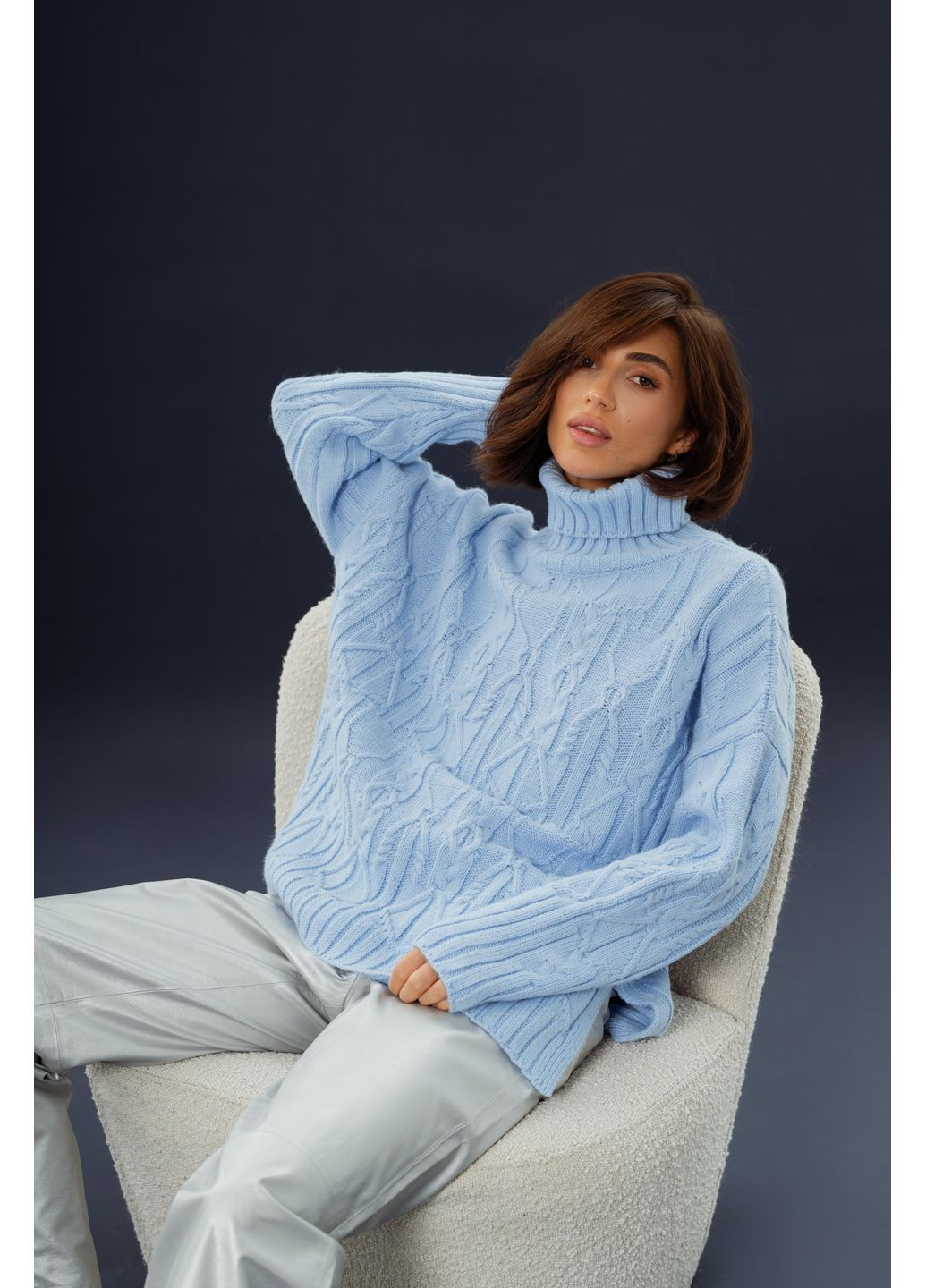 Голубой свитер "альпака" Merge