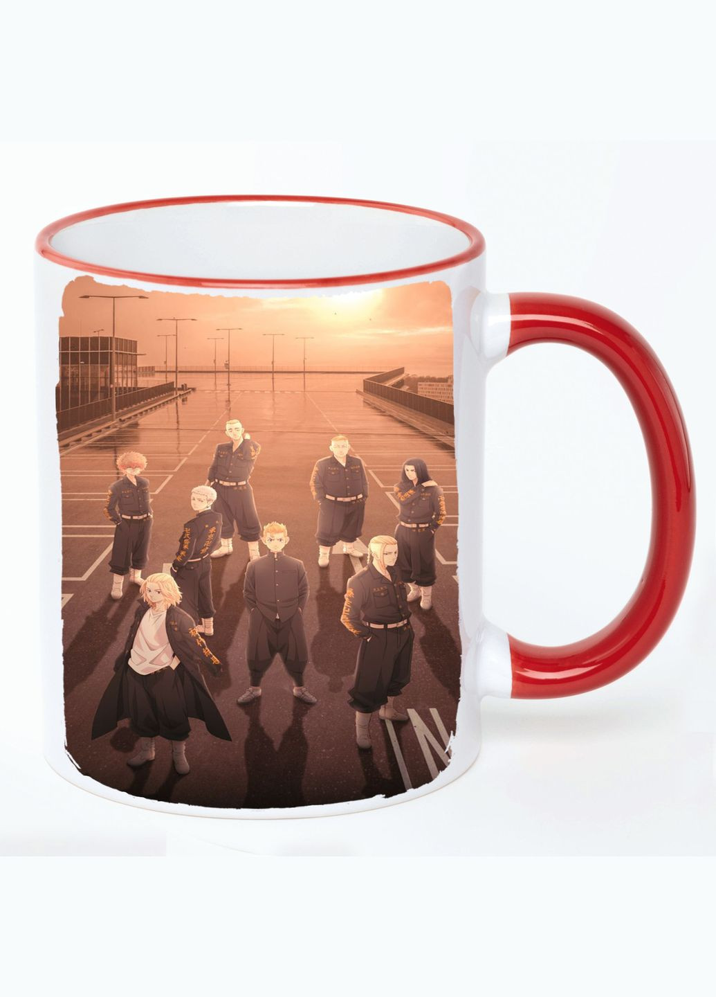 Чашка Токийские мстители Аниме #010 (кружка, кружка) Белая с Красной ручкой 330 мл No Brand (322712393)