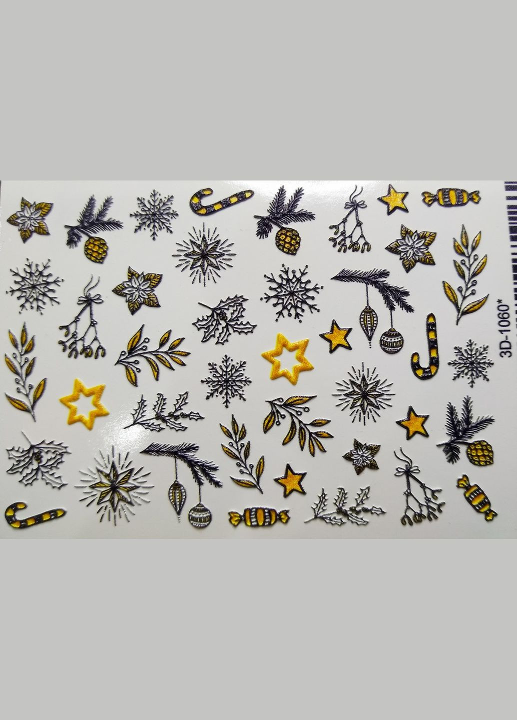 Слайдер 3D для дизайну на нігтях 1060 Winter Fashion Nails (299483659)