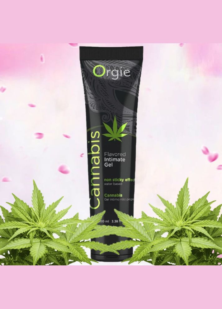 Оральний лубрикант зі смаком та ароматом коноплі "Lube Tube cannabis" від 100 мл Orgie (297365435)