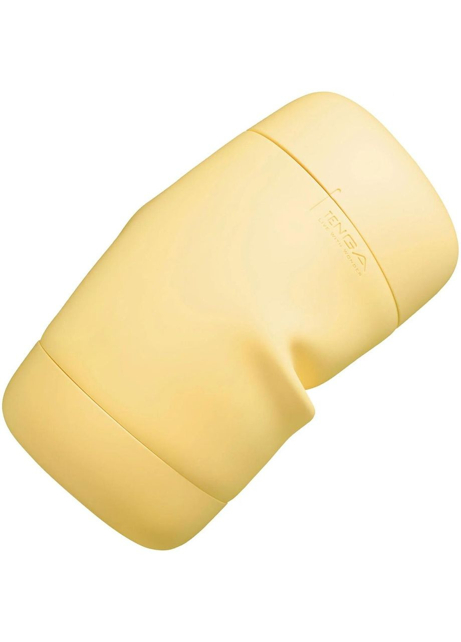 Мастурбатор PUFFY Custard Yellow, ультрам'який матеріал, багаторазовий, наскрізний Tenga (315048331)
