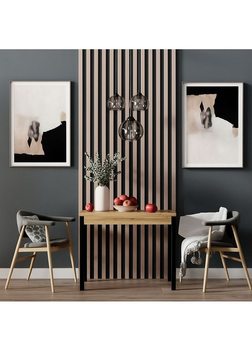 Стол-трансформер Lunch 900x750x600 Дуб эвок / Черный (TB19100000030) Art In Head (366072003)