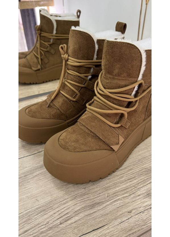 Жіночі зимові чоботи замшеві угги 39-40 (25 см) BabyStyle (354830491)