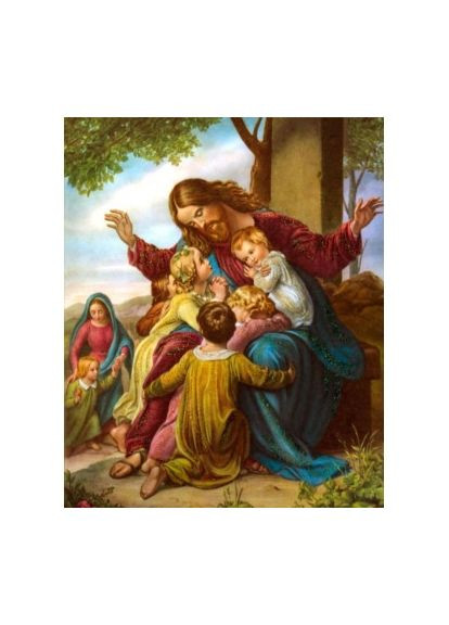 Набір алмазної мозаїки Ікона Ісус і діти 40х50 SP027 ColorArt (299772417)