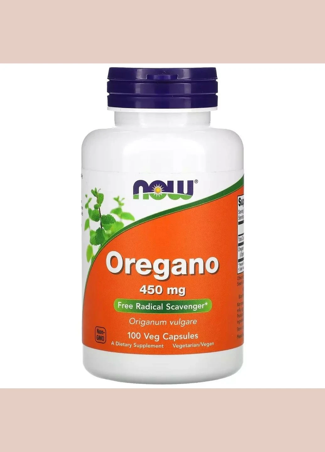 Орегано, 450 мг, Oregano, 100 вегетарианских капсул Now Foods (292007990)