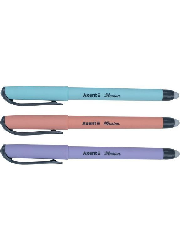 Ручка "Пиши-стирай" /AG1094-02-A/ Illusion, синя 0.5 син. (24/288/1728) Axent (367755180)