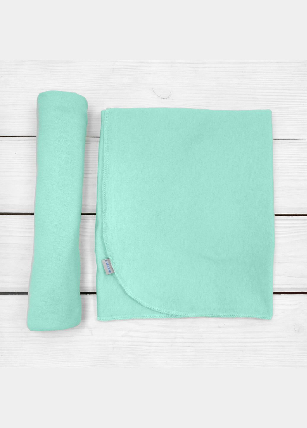 Однотонная пеленка детская кулир Menthol Ментол dexter's (300074213)