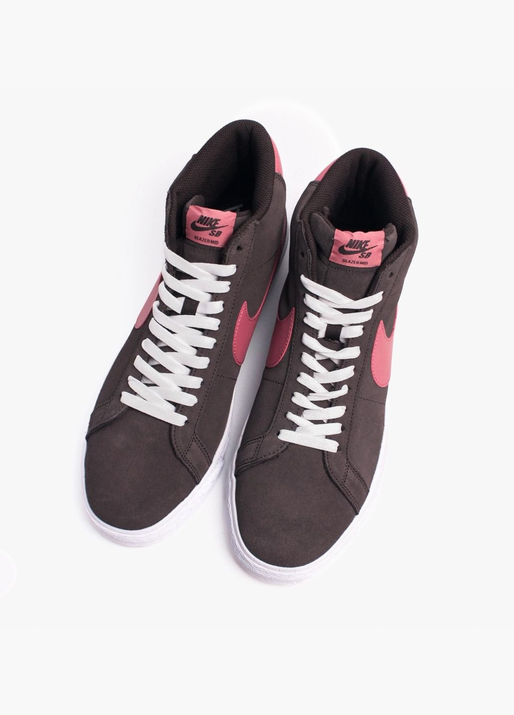 Коричневые всесезонные кроссовки унисекс zoom blazer mid skate shoes brown fd0731-200 Nike