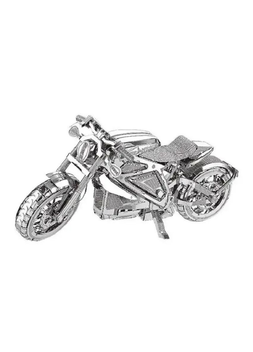Металевий конструктор 3D Мотоцикл Harley-Davidson 12,8×6,2×4,3 см, декоративна модель для дітей та дорослих, розвиваючий No Brand (364191378)