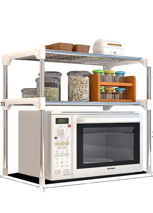 Органайзер над микроволновкой хранения кухонных принадлежностей 65x60x25 см No Brand (282627402)