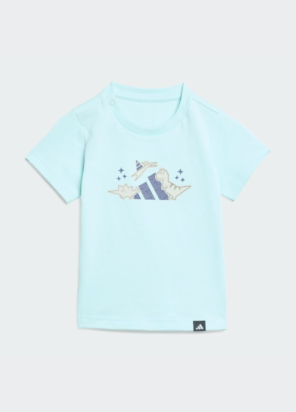 Бірюзова демісезонна футболка adiraptor graphic kids adidas