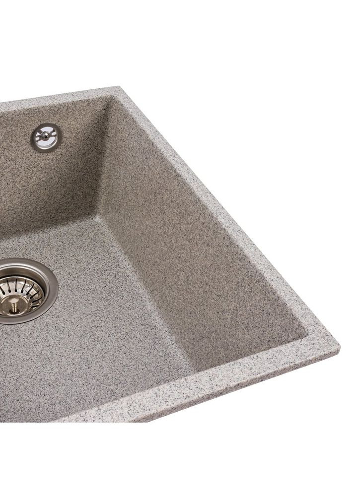 Гранітна мийка для кухні ROXY 3744 матова Сіра Valeso (358059093)