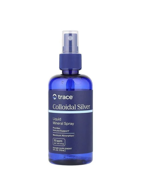 Колоїдне срібло, Colloidal Silver Spray,, 118 мл Trace Minerals Research (325401195)