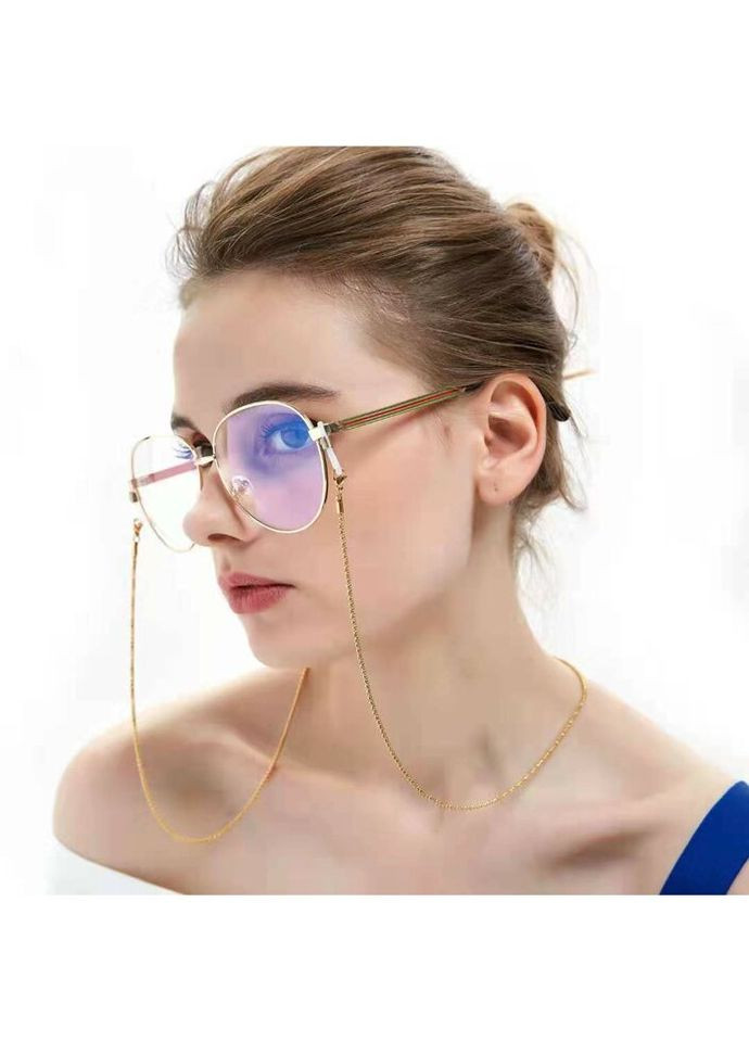 Цепочка для очков Узор 2 9594 70 см золотистая Fashion (302506502)