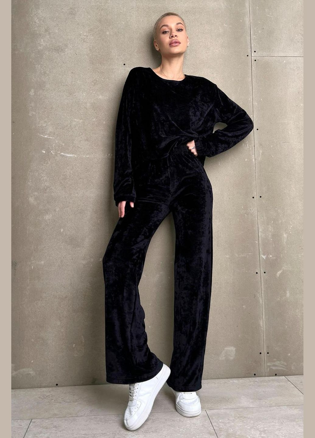 Велюрові штани Leinle 1485/50310 black (299024047)