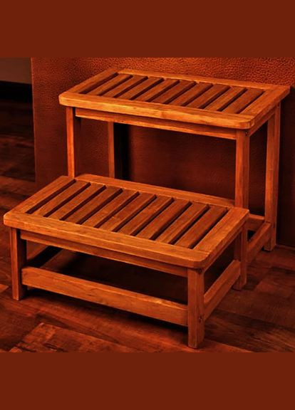 Скамейка-ступенька из дерева Бигхоул латте (ССТ-005316) No Brand (327860351)