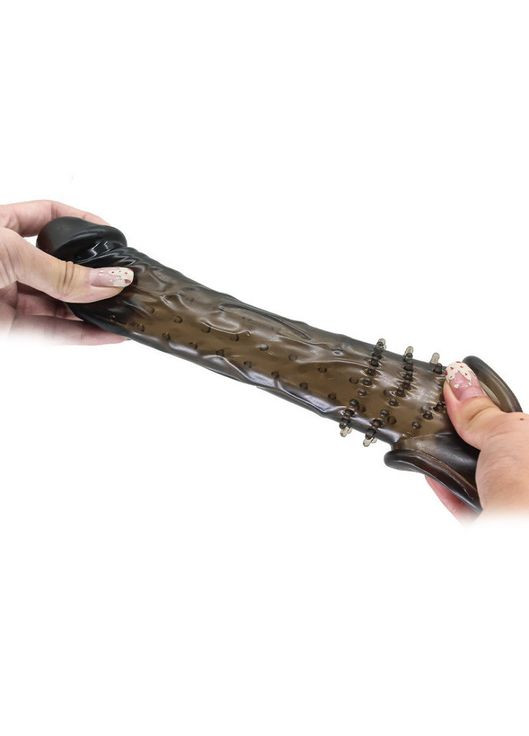 Насадка на член 20 см. Насадка для збільшення пеніса на 3 см. Насадка, що збільшує, з вусиками зовні і всередині No Brand (314874585)