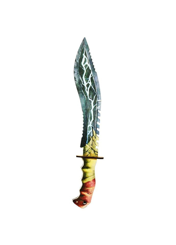 Сувенірний дерев'яний ніж "SO-2 КУКРІ POWER" SO2KU-P Сувенір-Декор (307838230)