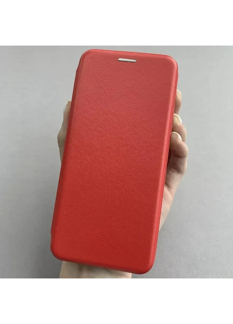 Чехол-книжка кожа для Xiaomi Redmi 13 4G/Poco M6 4G Red No Brand (391201444)