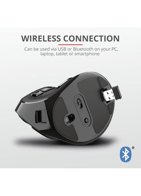 Мышь Voxx Rechargeable Ergonomic WL Black (23731_TRUST) Trust (360412383)