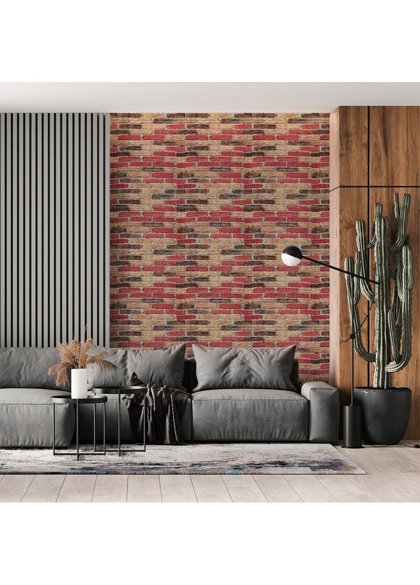 Самоклеюча декоративна 3D панель 700х770х3мм Катиринославська цегла (047-3) SW-00000695 Sticker Wall (362115520)