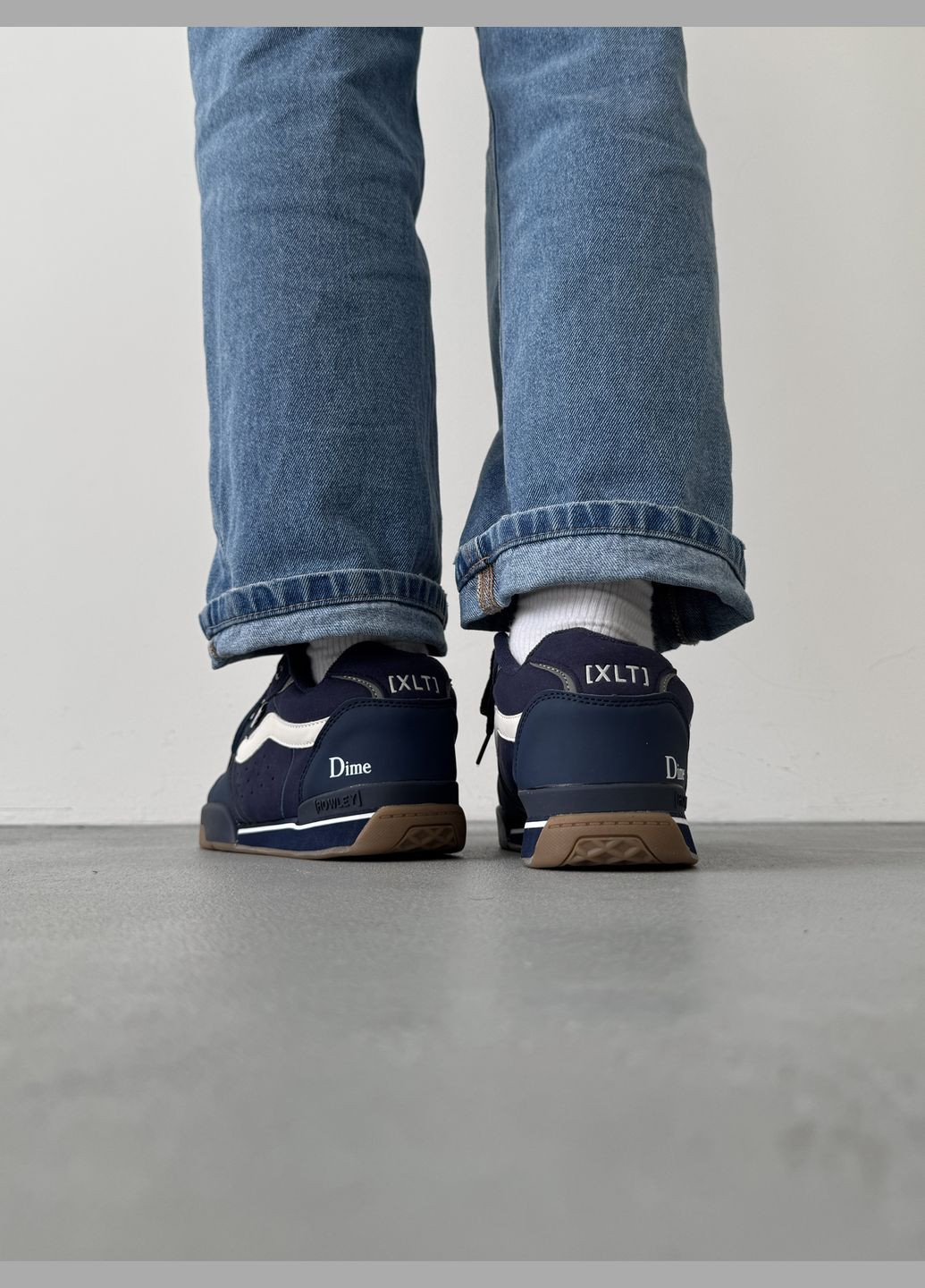 Кроссовки женские и мужские Vans Rowley XLT x Dime blue | Ванс Ровли ХТЛ синие No Brand синие демисезоны (316231468)