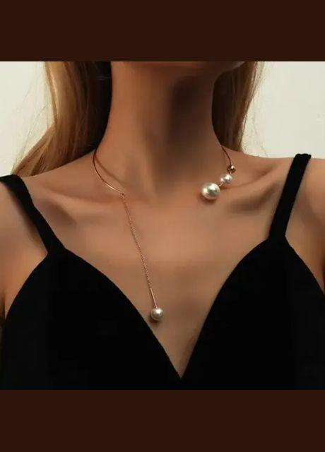 Колье, ожерелье с искусственным жемчугом. Бижутерия No Brand (292732502)