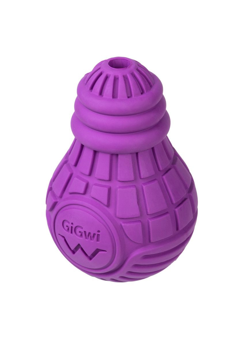Іграшка для собак Лампочка гумова Bulb Rubber L 13 х 9 см Фіолетовий (2338) GiGwi (279569739)