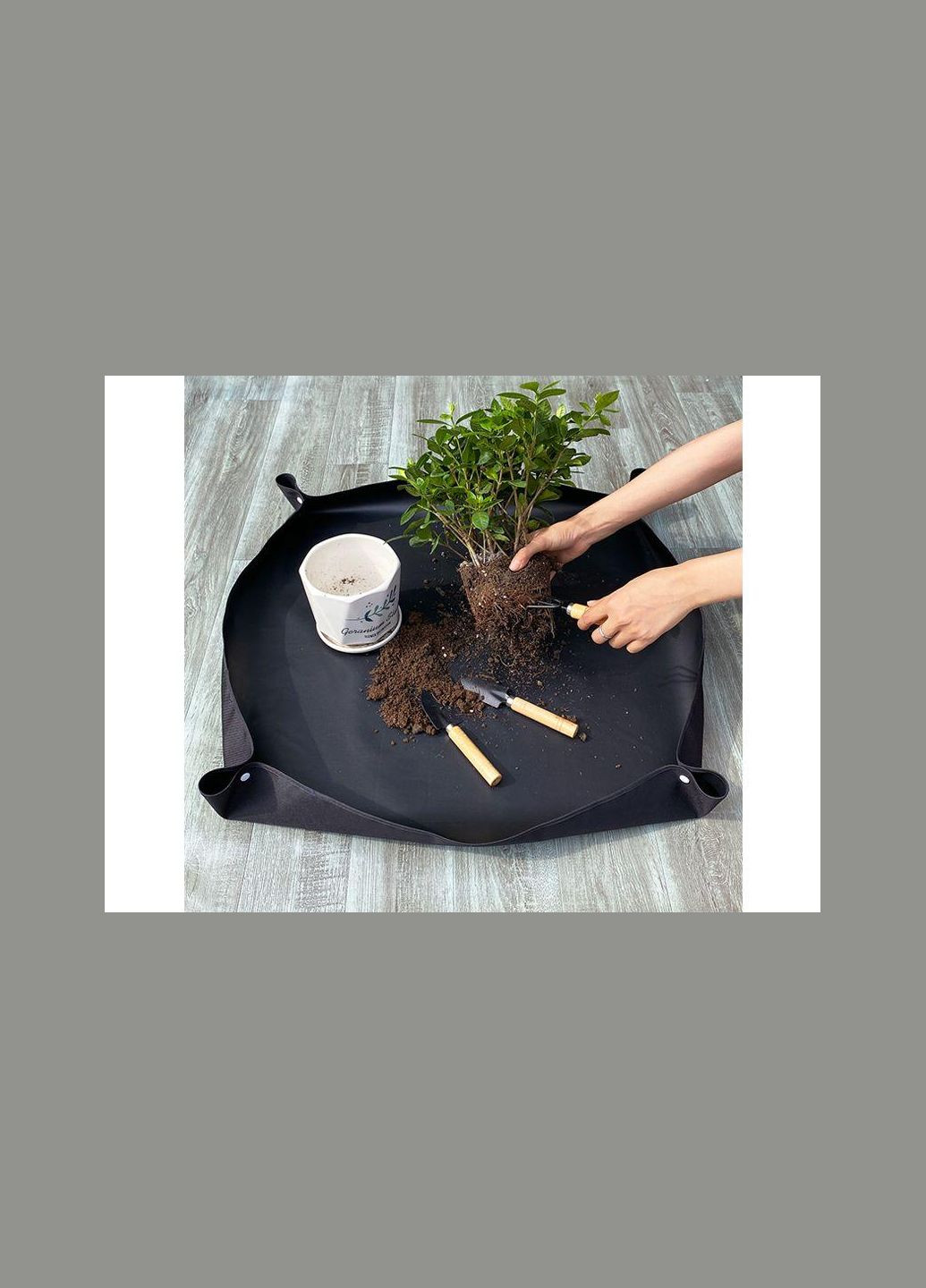 Коврик для пересадки растений черный 1м. No Brand (302806303)