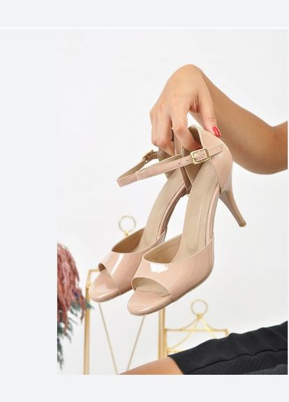 Жіночі лаковані босоніжки Hongquan закрита п'ята (316646367)