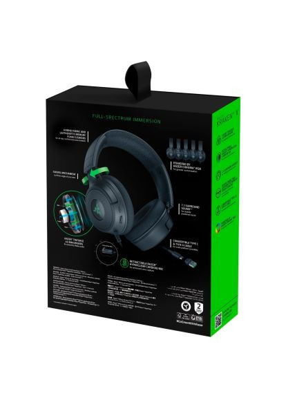 Навушники (RZ04-05180100-R3M1) Razer Kraken V4 X Black (366489080)