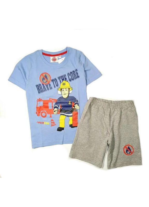 Блакитний демісезонний костюм (футболка і шорти) для хлопчика 4052384375539 блакитний Disney