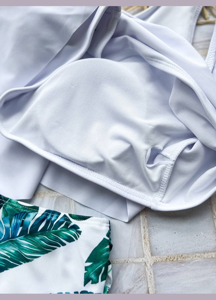 Бірюзовий літній купальник жіночий роздільний plus size великий розмір роздільний No Brand