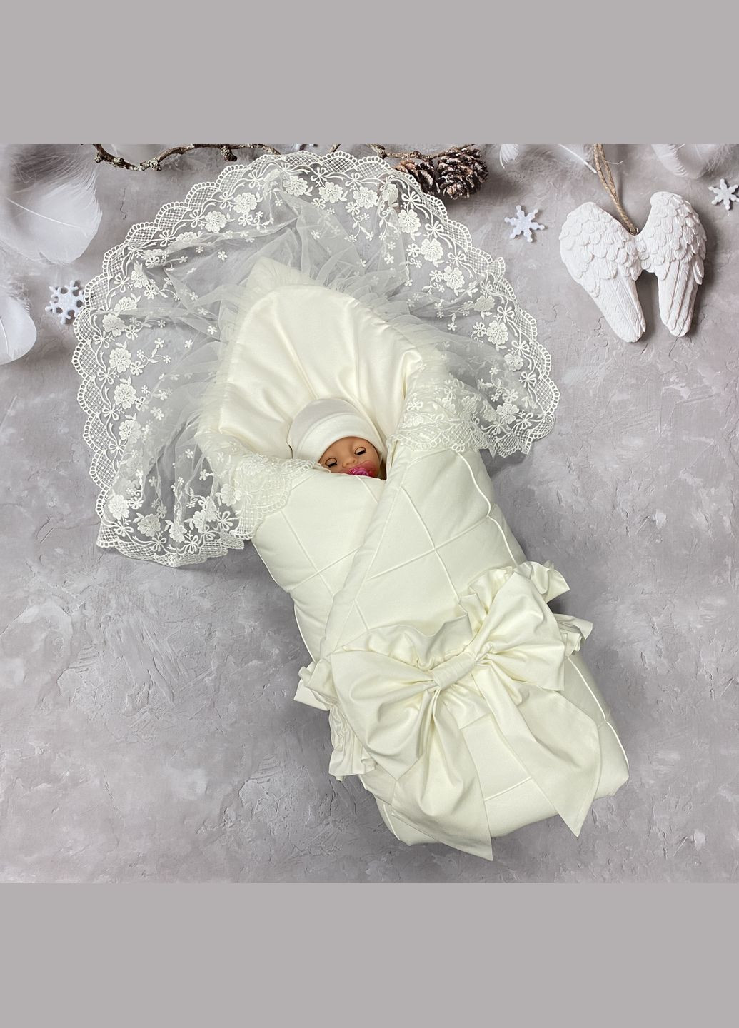 Конверт - одеяло на виписку "Анжелика" Terry Fay конверт-ковдра (302316180)