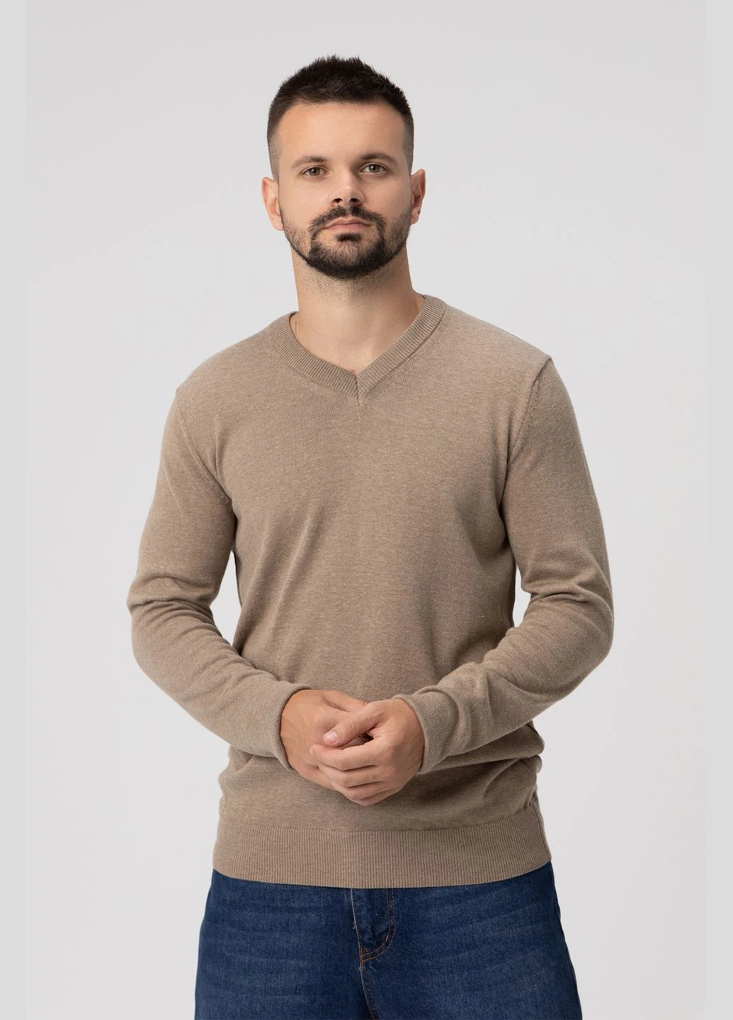 Пуловер однотонний чоловічий 6976 (2000989965138) shop (2000989965138) Figo (315987013)