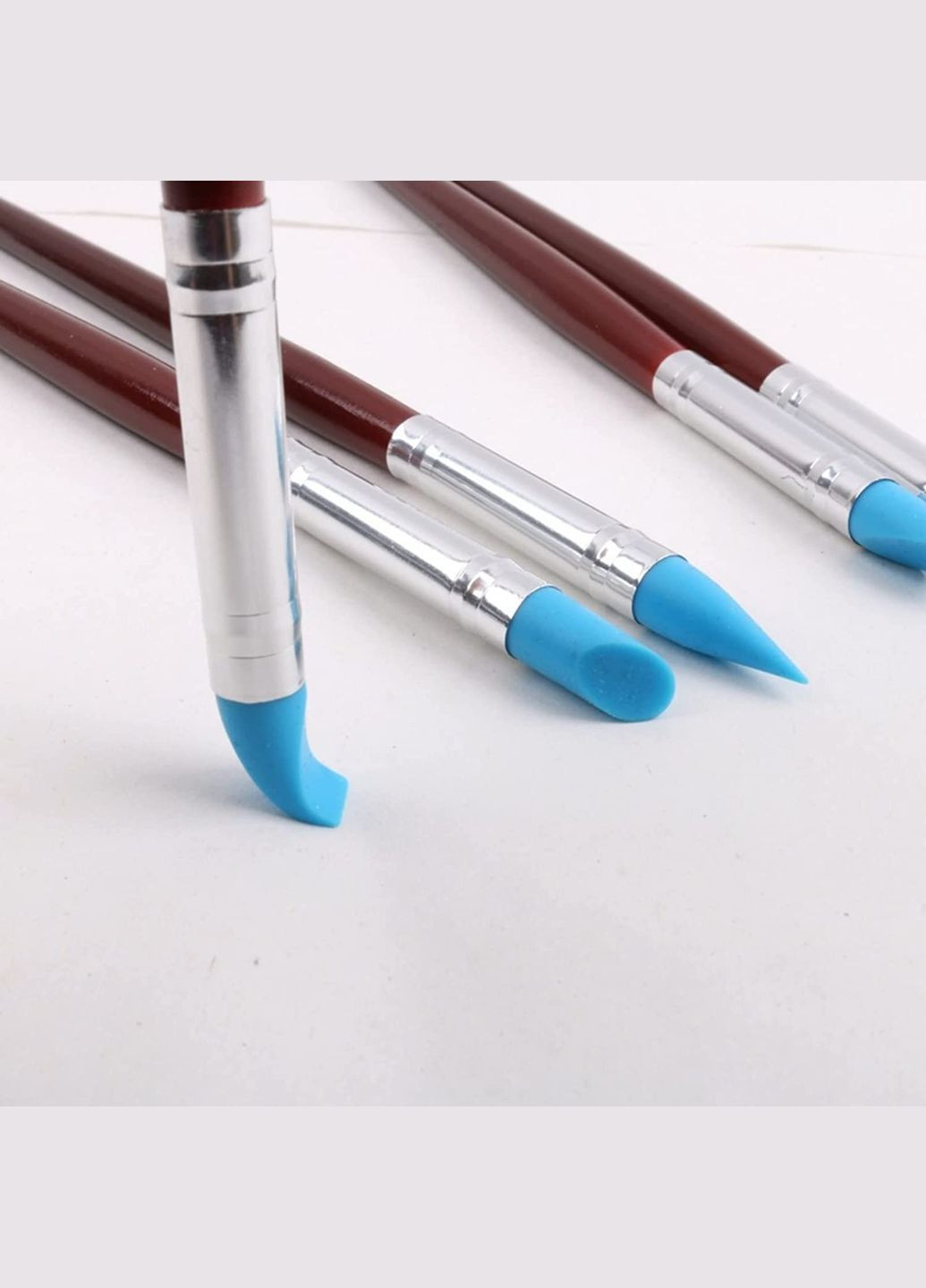 Набор силиконовых кистей для растушевки и моделирования, 5 штук Worison (322635063)