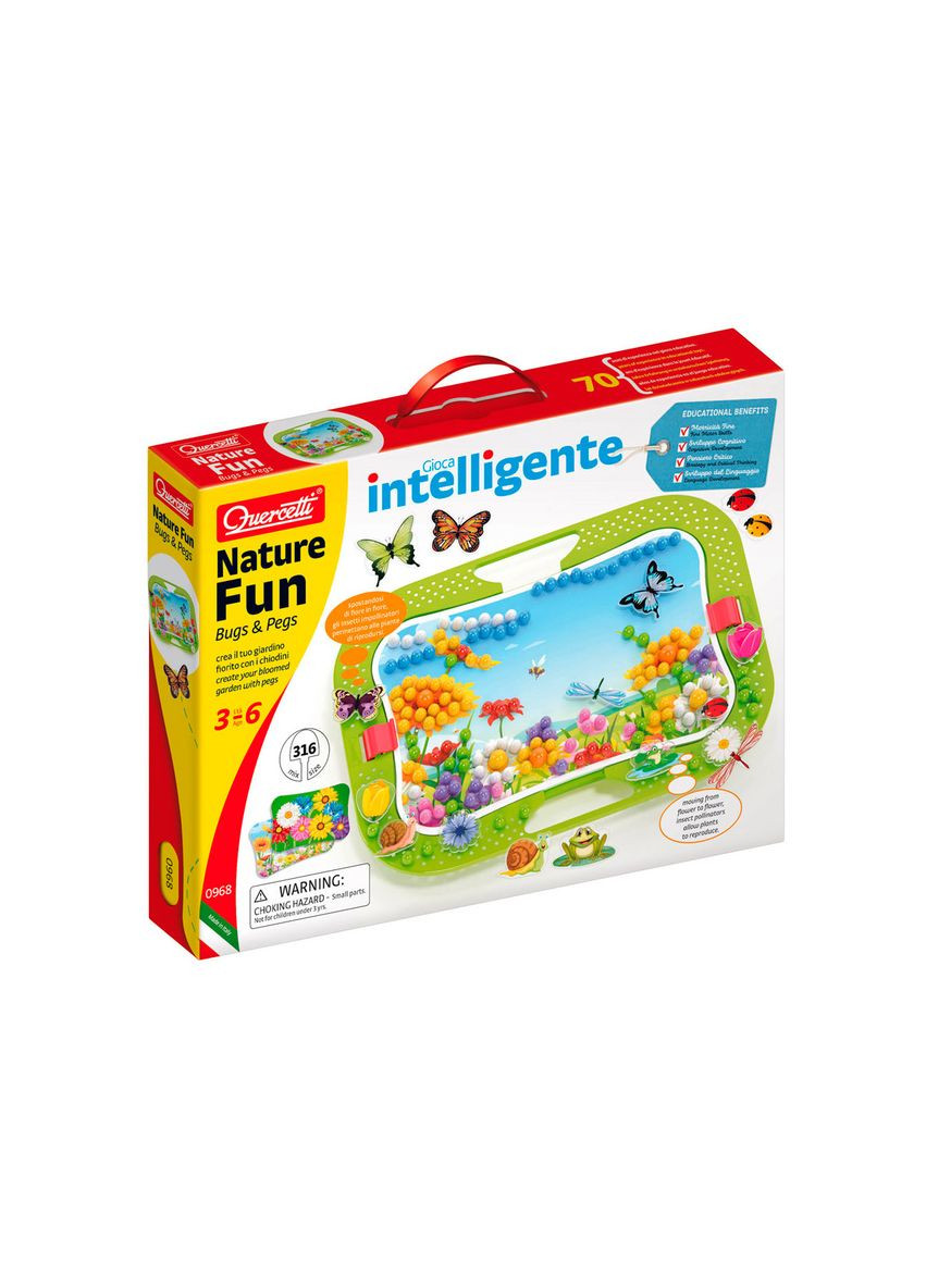 Набір — для занять Мозаїкою (300 Фішок, 16 Фігурок, Дошка 28х20 Cm) Quercetti (347628928)