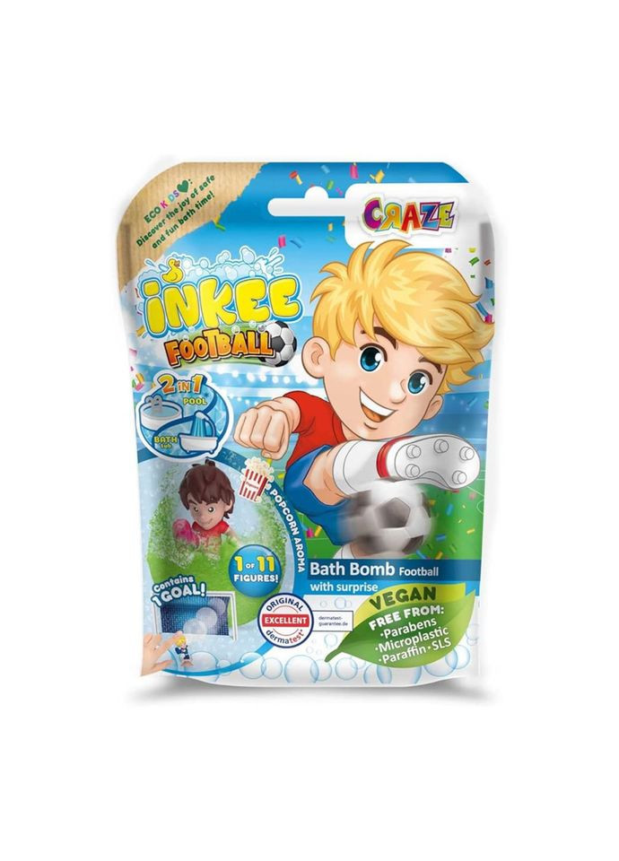 Ароматная бомбочка для ванны с игрушкой "ФУТБОЛ" 40164 Inkee (364962295)