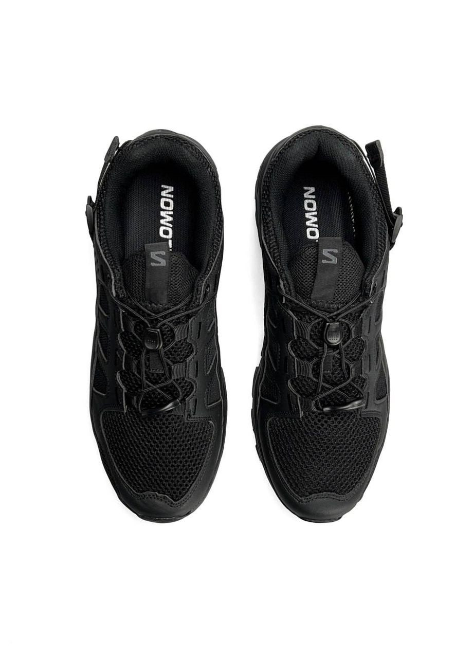 Черные демисезонные кроссовки мужские salomon No Brand Tech Amphib 5 All Black